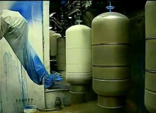液化气罐机器人涂装生产线